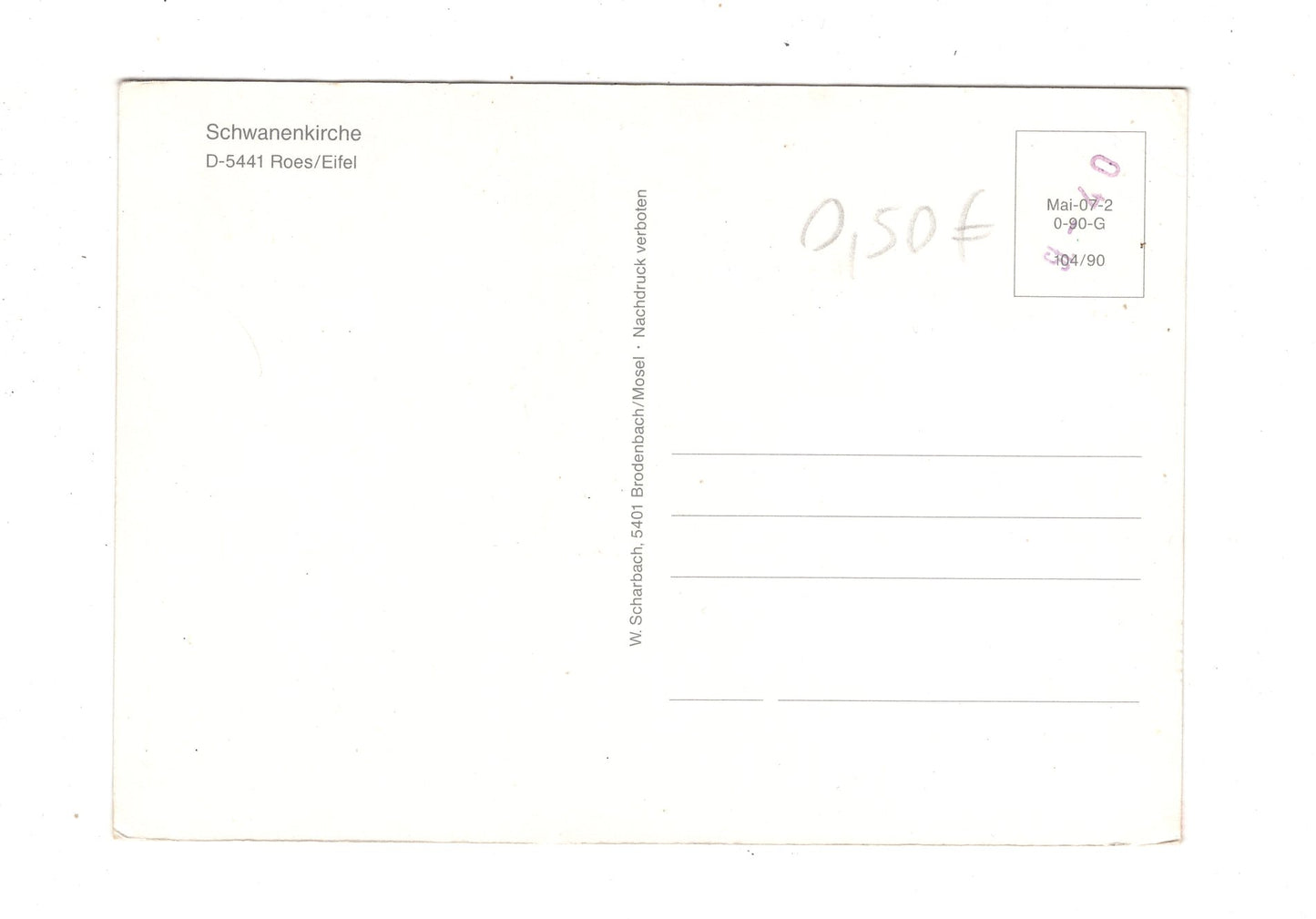 Ansichtskarte Roes / Eifel / Schwanenkirche / M1-61