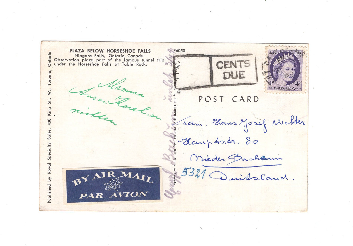 Ansichtskarte Niagara Falls / Kanada