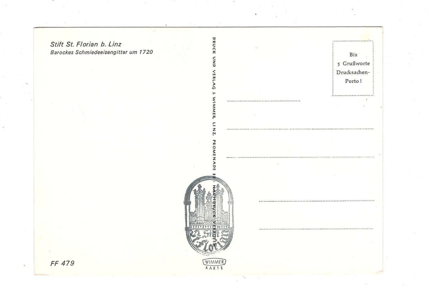 Ansichtskarte Stift St. Florian bei Linz / Österreich