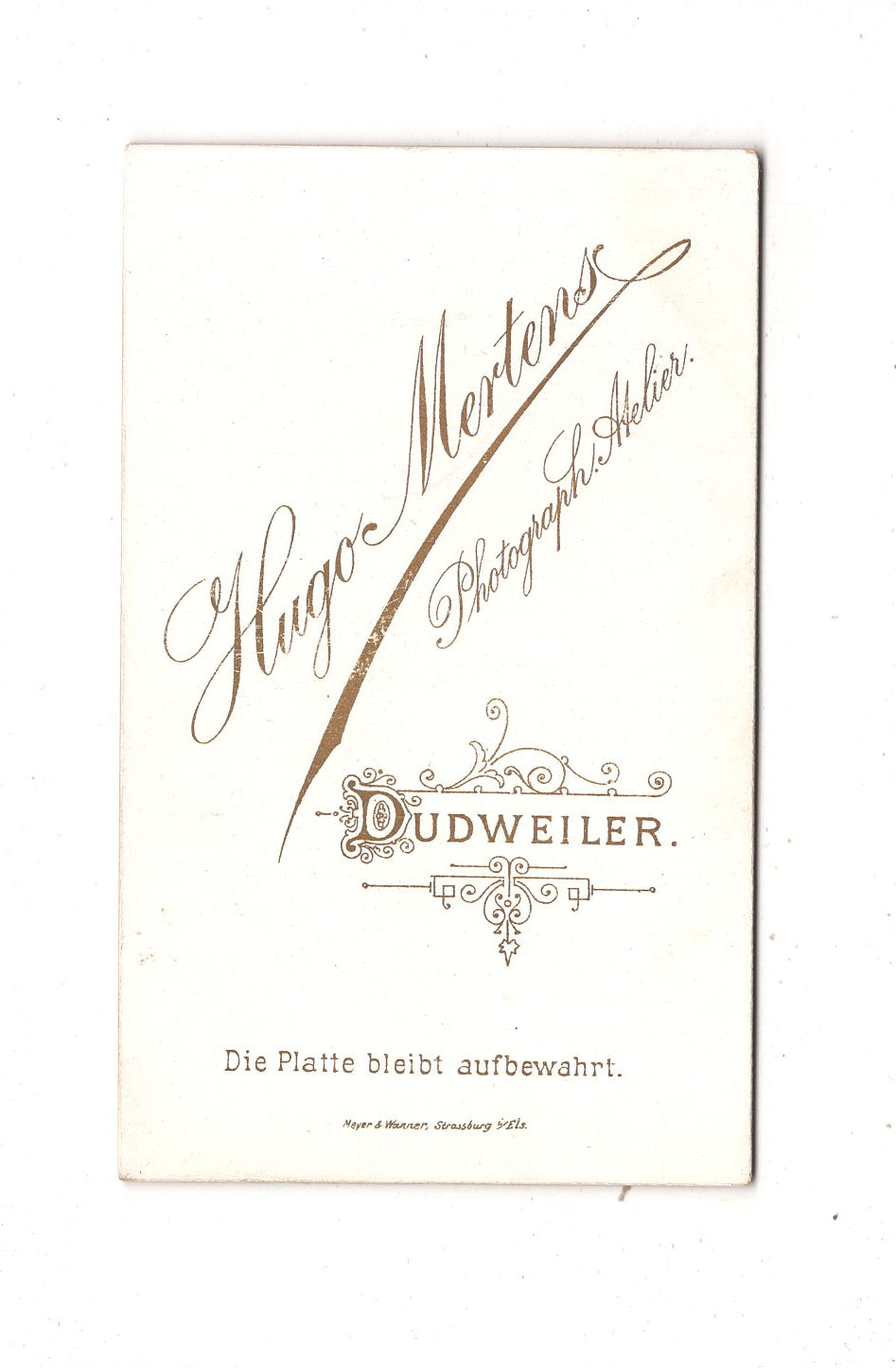 Fotografie Feiner Junge - Dudweiler 1880er / CDV N1-06