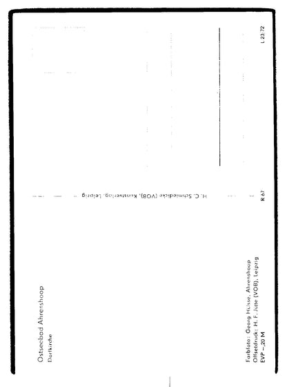 Ansichtskarte Ostseebad Ahrenshoop - Dorfkirche