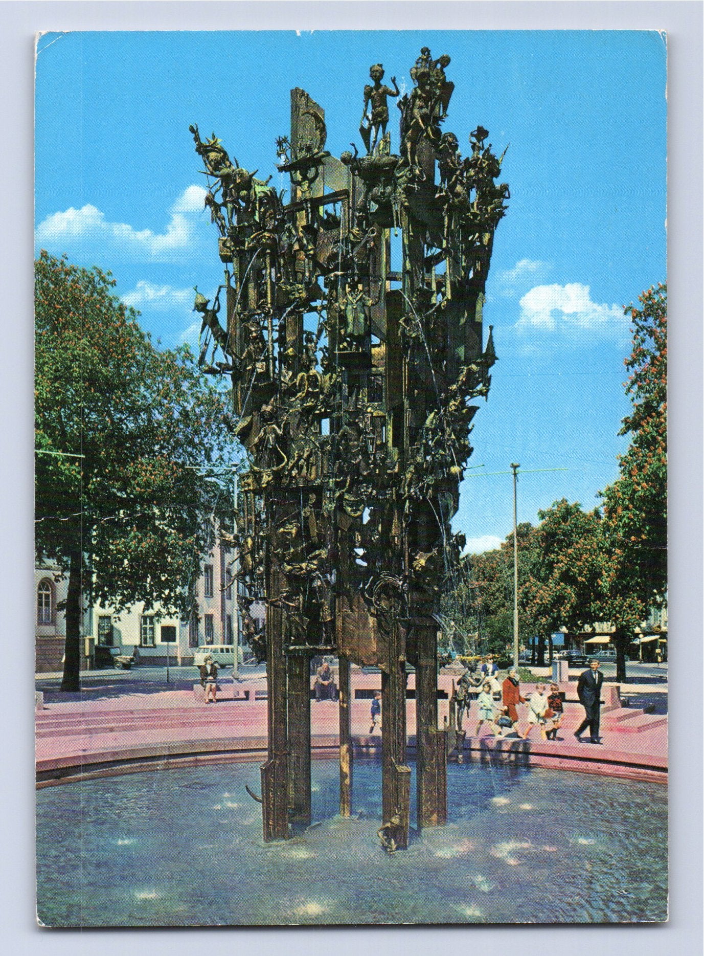 Ansichtskarte Mainz am Rhein - Fastnachtsbrunnen