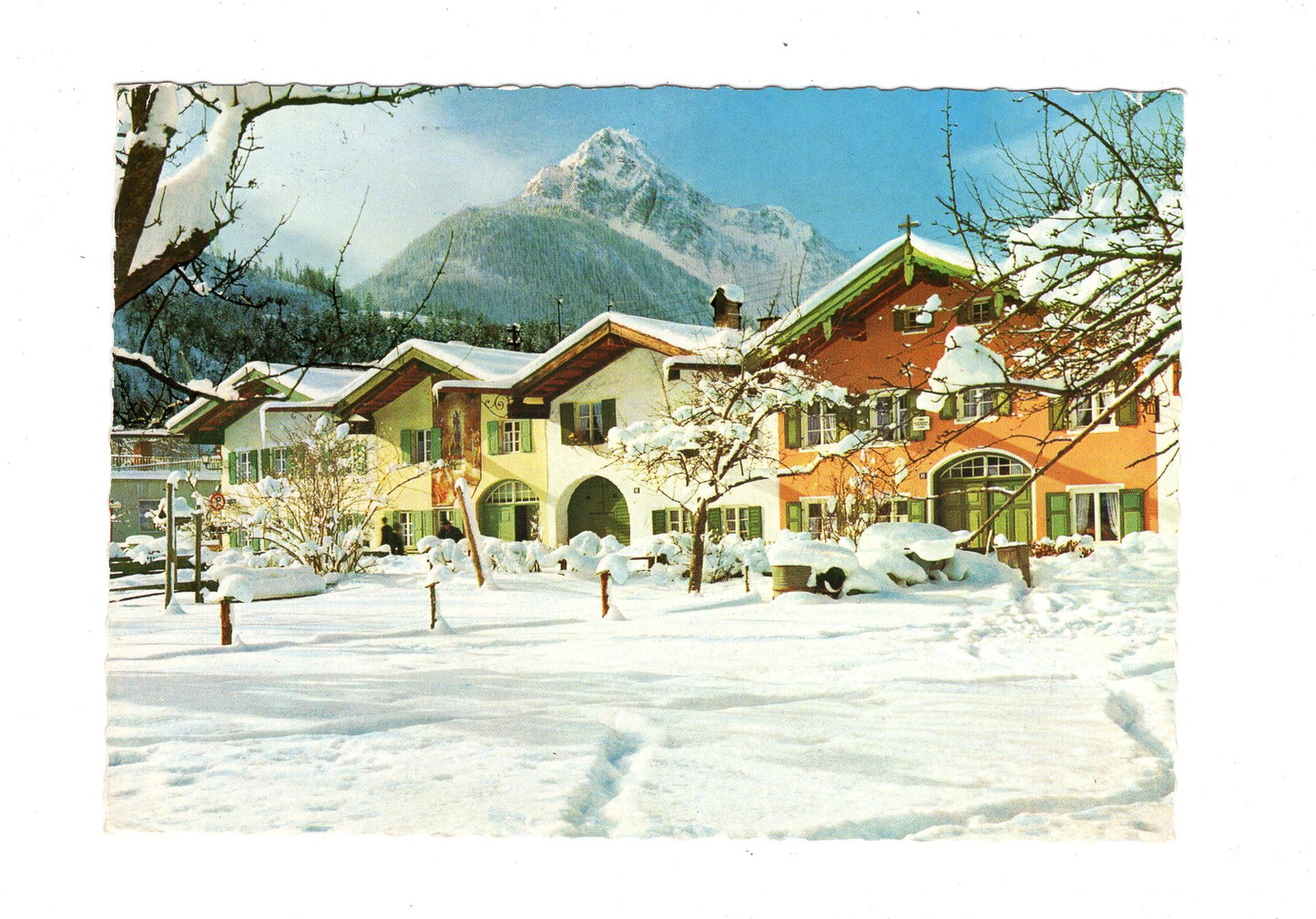 Ansichtskarte Mittenwald gegen Wettersteinspitze  / G1-56