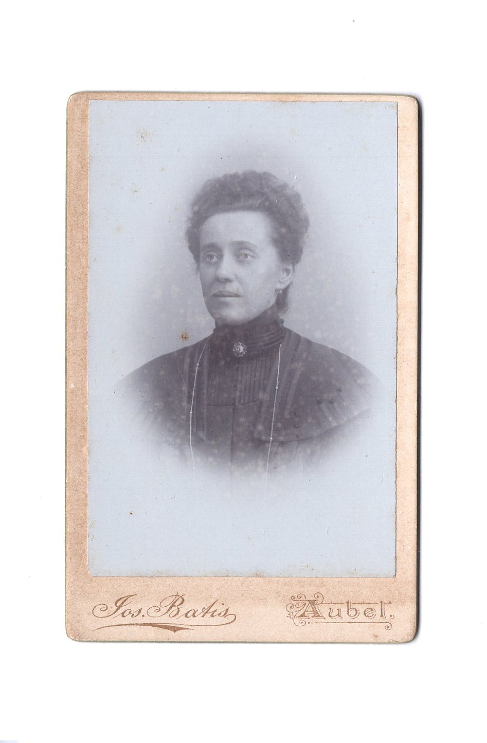 Fotografie Damenportrait - Aubel / Belgien um 1900