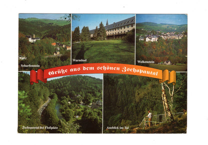 Ansichtskarte Zschopautal / Wolkenstein / Warmbad +++