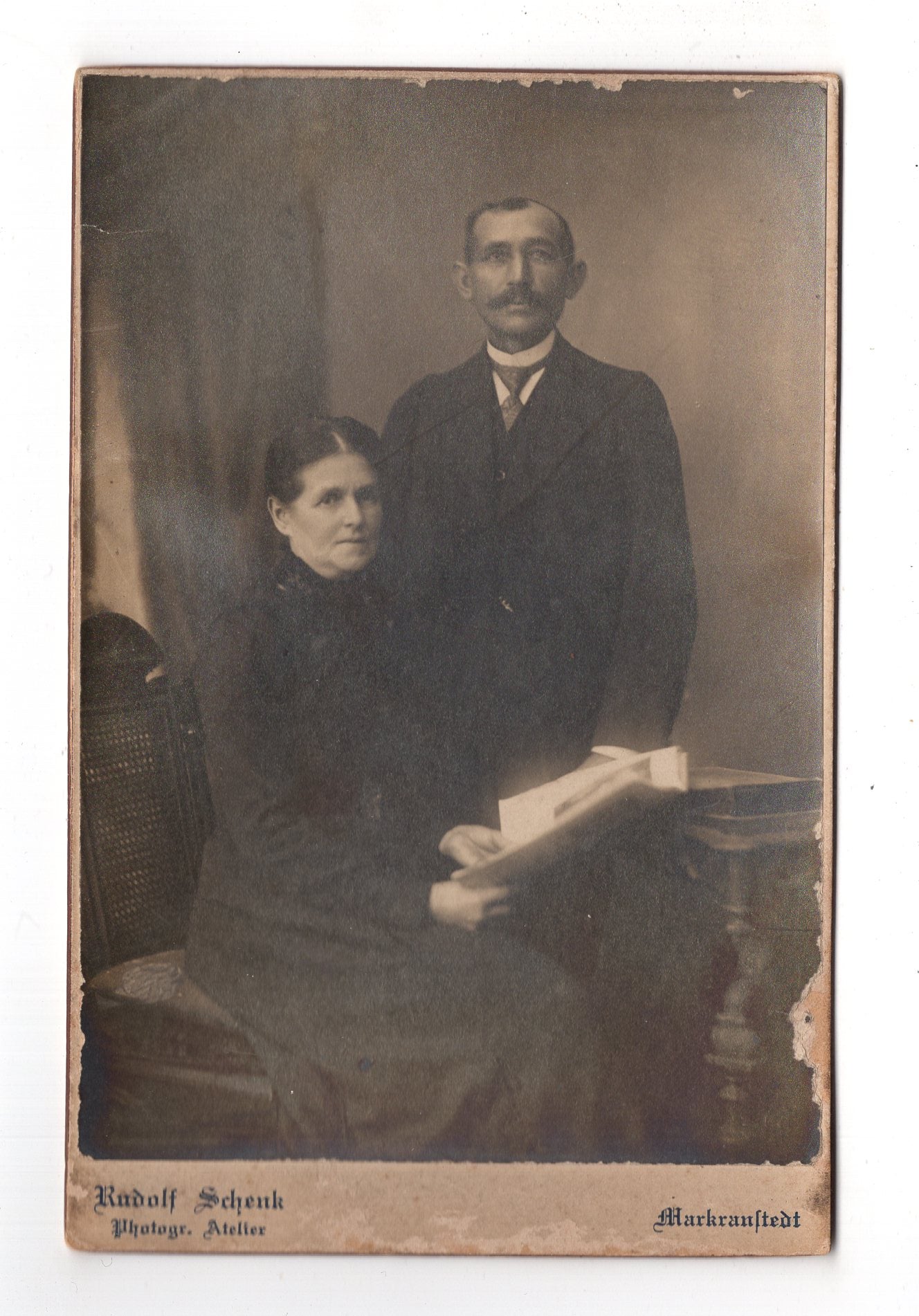 Fotografie Feines Paar - Markranstädt 1910er / CAB X-34