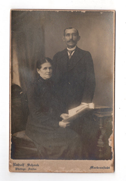 Fotografie Feines Paar - Markranstädt 1910er / CAB X-34
