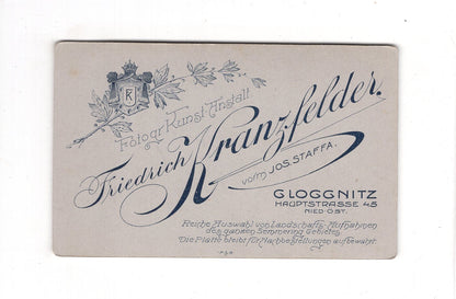 Fotografie Herrenportrait - Gloggnitz um 1910 / CDV C1-19