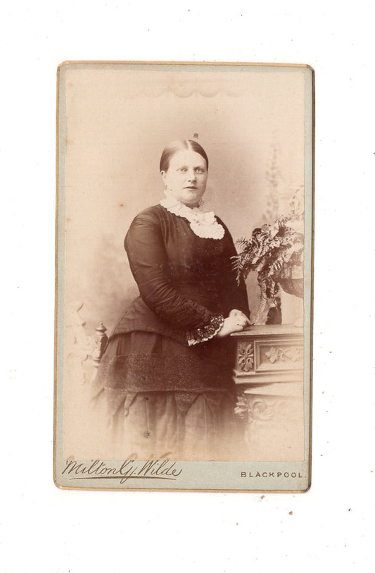 Fotografie Feine Dame - Blackpool 1880er