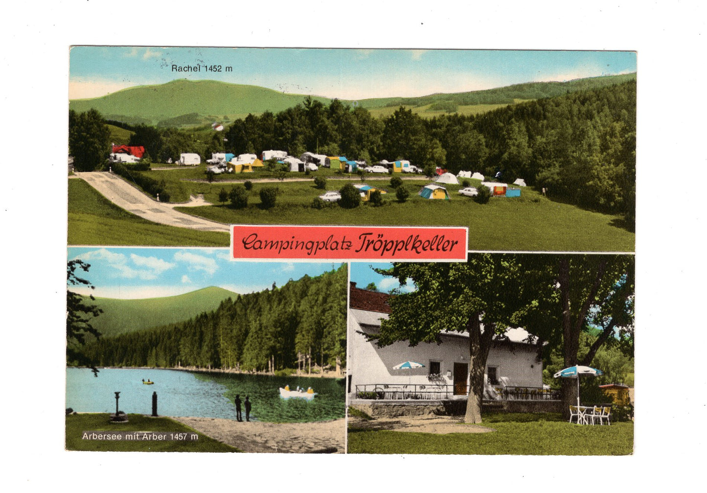Ansichtskarte Campingplatz Tröpplkeller / Zwiesel / Bayerischer Wald