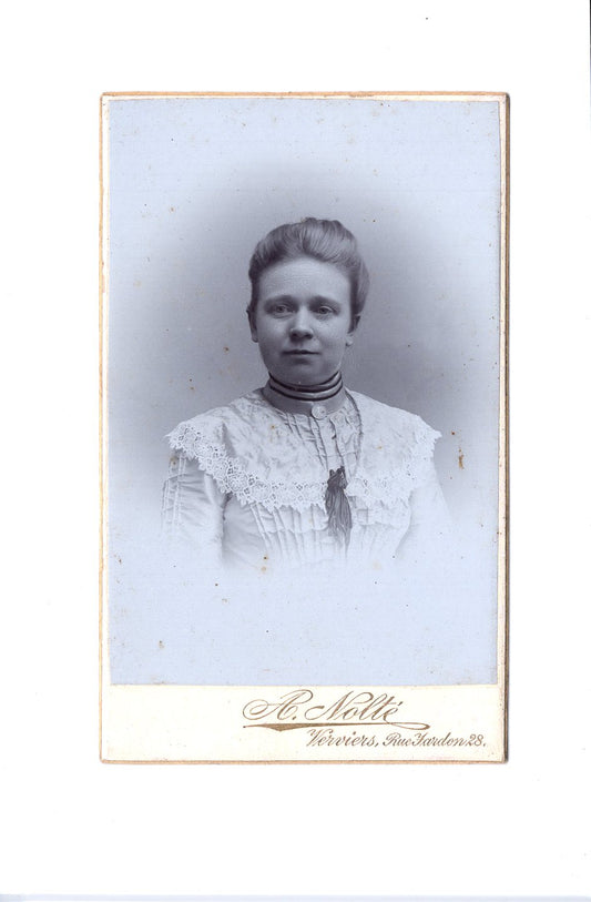 Fotografie Damenportrait - Verviers / Belgien 1890er