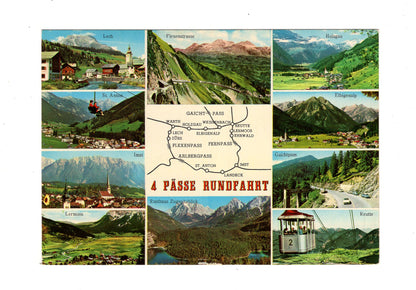 Ansichtskarte 4 Pässe Rundfahrt / Lermoos / Reutte +++Österreich