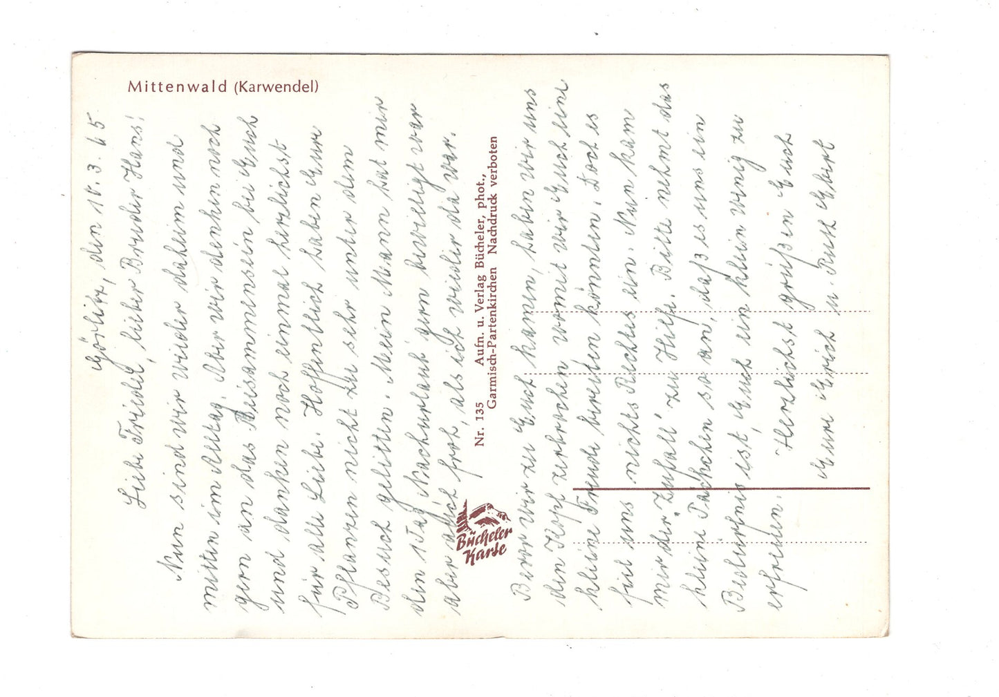 Ansichtskarte Mittenwald / Karwendel  / G1-56