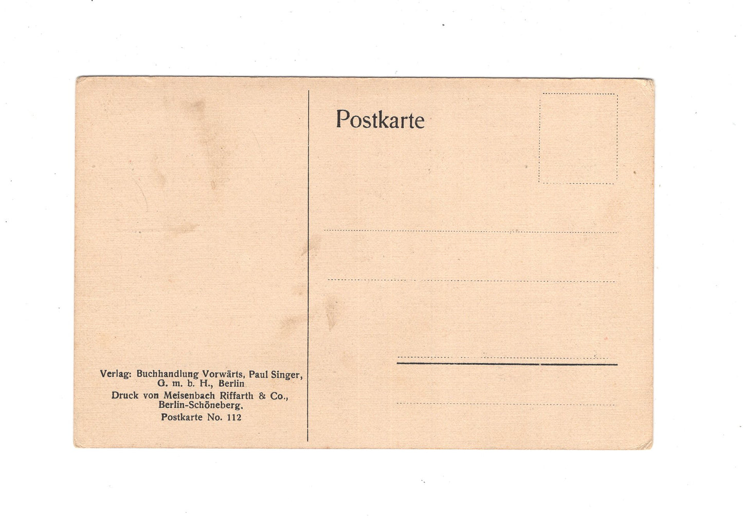 Ansichtskarte Die sozialdemokratische Fraktion des preußischen Landtages