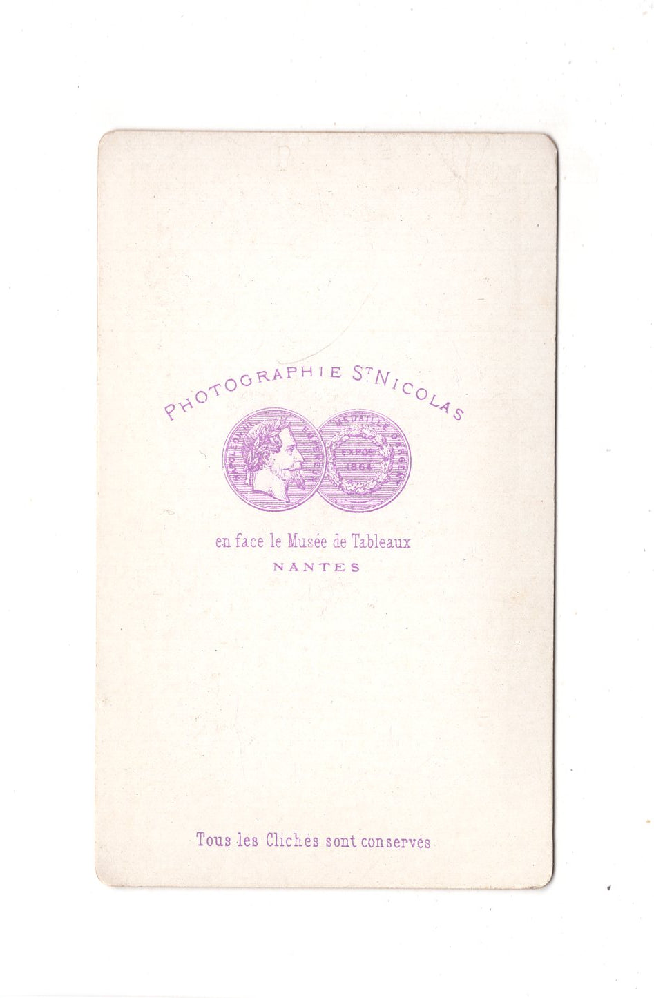 Fotografie Damenportrait - Nantes 1870er / CDV C1-01