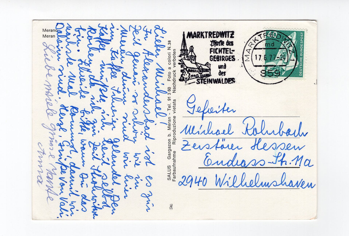 Ansichtskarte Merano Meran / Südtirol / Italien