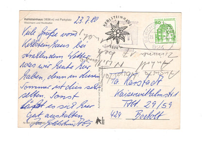 Ansichtskarte Kehlsteinhaus mit Lifteingang