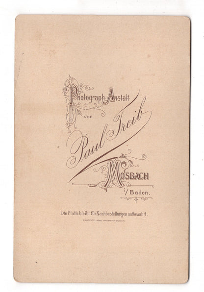 Fotografie Feines Paar - Mosbach in Baden um 1900 / CAB X-34