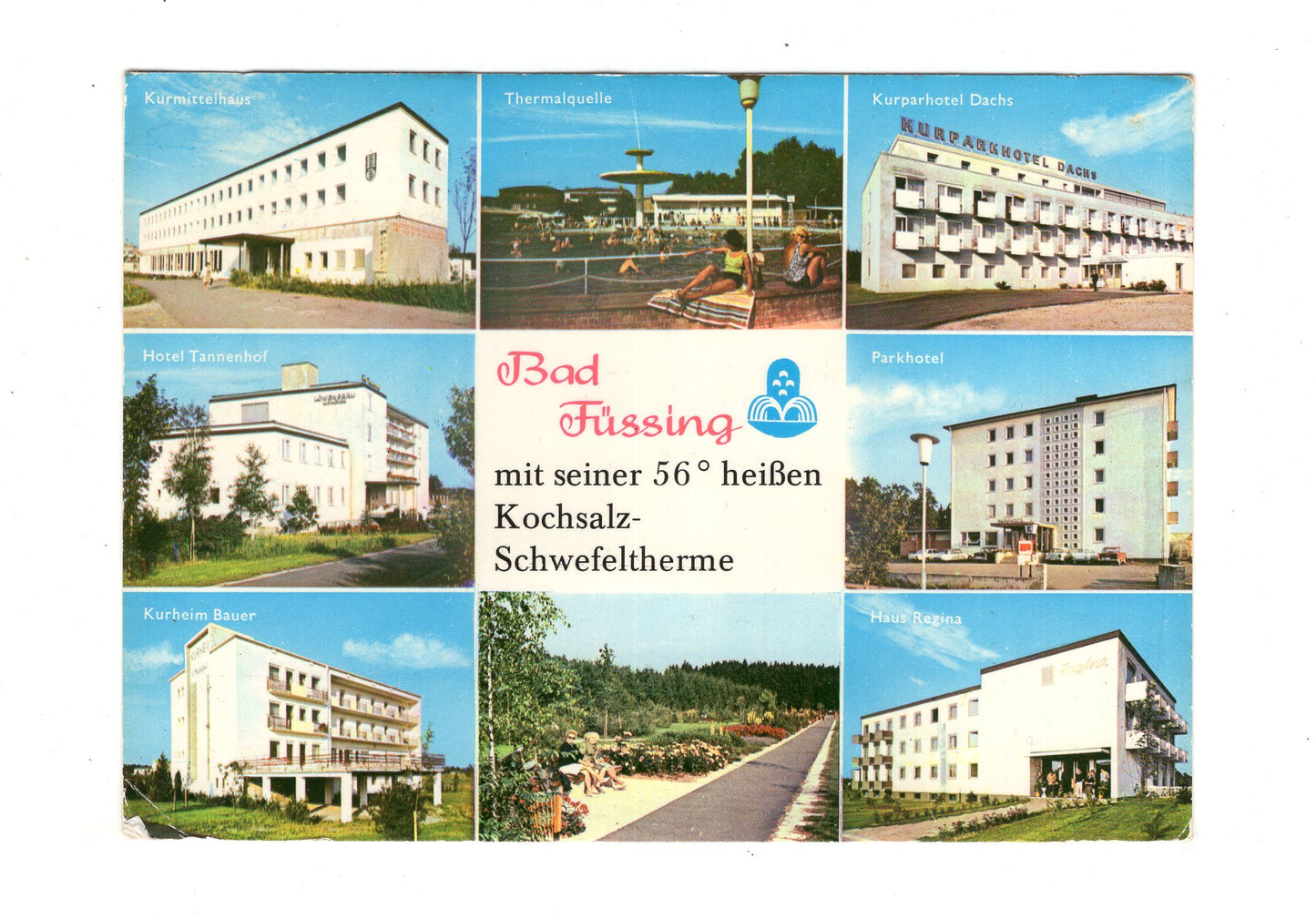 Ansichtskarte Bad Füssing / Hotel Tannenhof / Thermalquelle +++