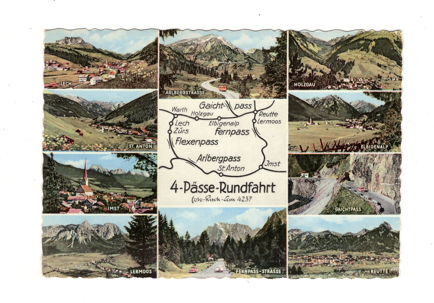 Ansichtskarte 4-Pässe-Rundfahrt / St. Anton / Imst +++ Österreich