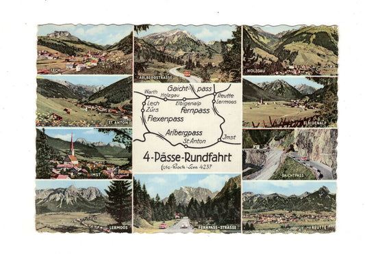 Ansichtskarte 4-Pässe-Rundfahrt / St. Anton / Imst +++ Österreich