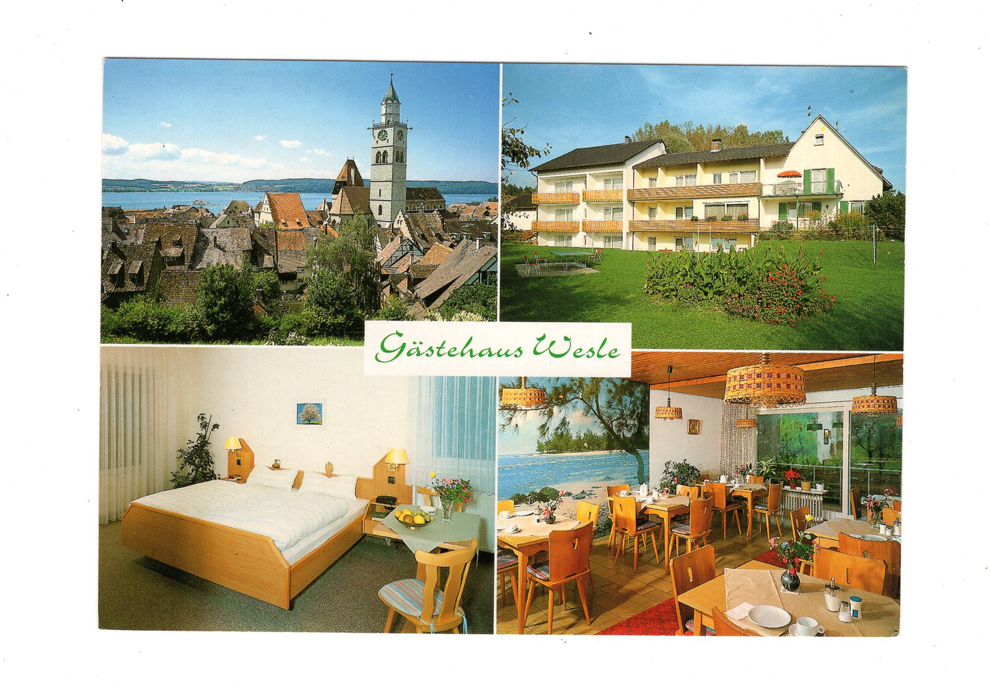 Ansichtskarte Gästehaus Wesle / Überlingen-Deisendorf