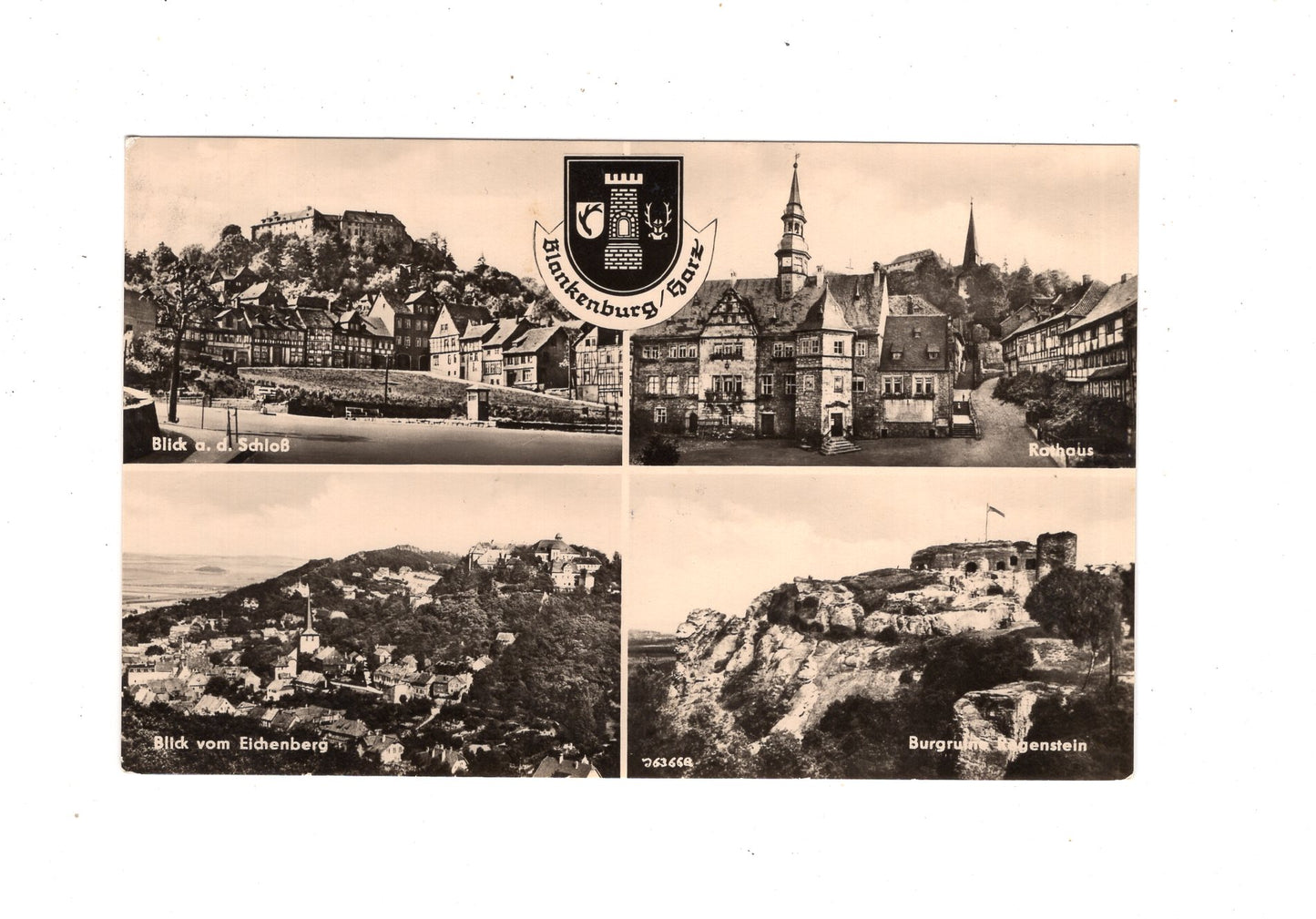 Ansichtskarte Blankenburg / Harz / Rathaus +++ / K1-56