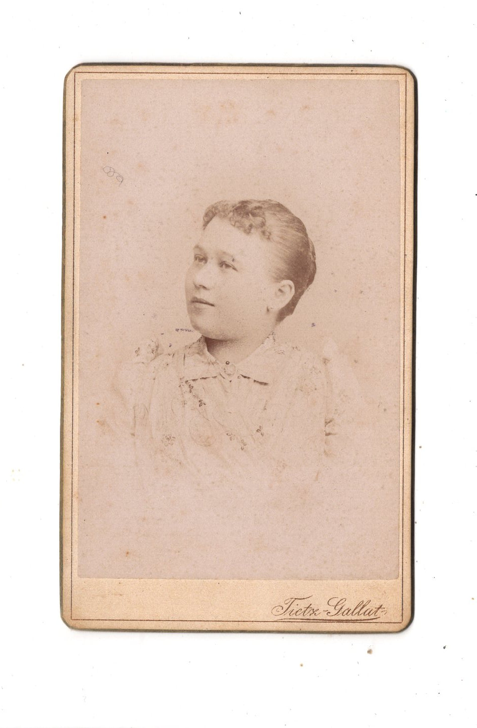 Fotografie Damenportrait - Chrudim / Viden 1890er / CDV N1-11