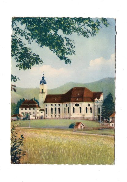 Ansichtskarte Wieskirche bei Steingaden / Oberbayern