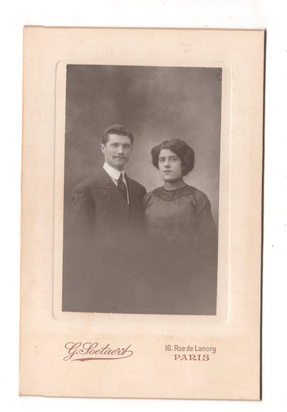 Fotografie Feines Paar - Paris um 1910 / CAB X-34