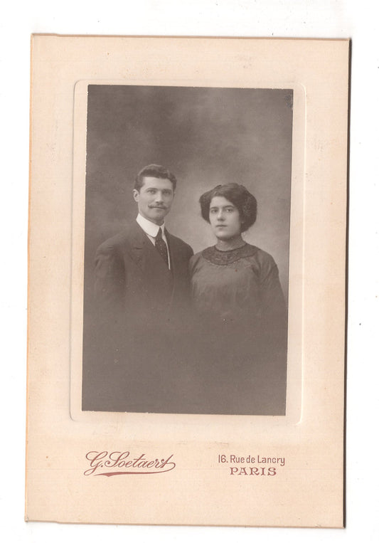 Fotografie Feines Paar - Paris um 1910 / CAB X-34