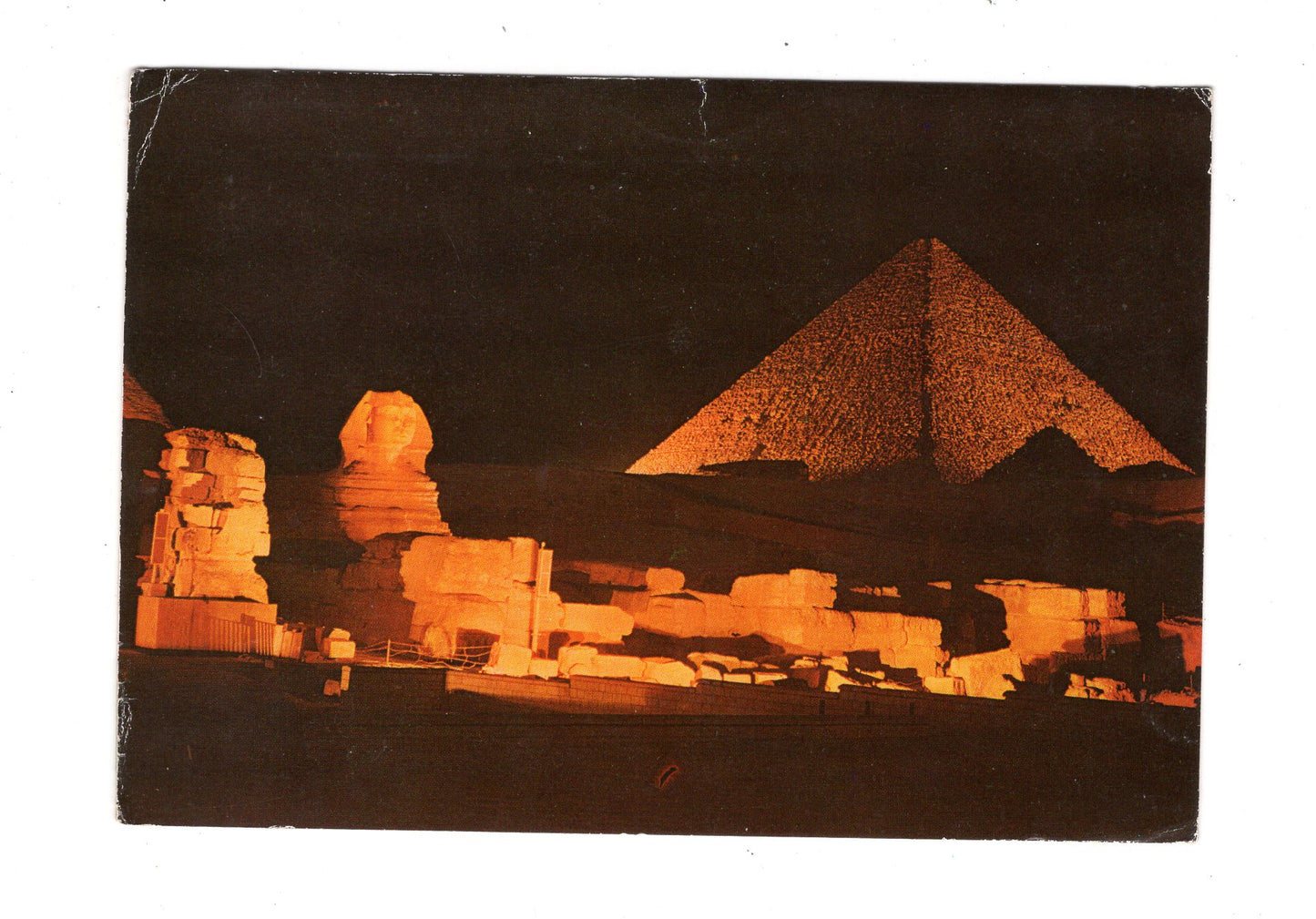 Ansichtskarte Gizeh / Sphinx und Pyramide / Ägypten