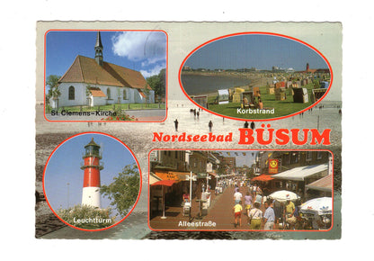 Ansichtskarte Nordseebad Büsum / Alleestraße +++