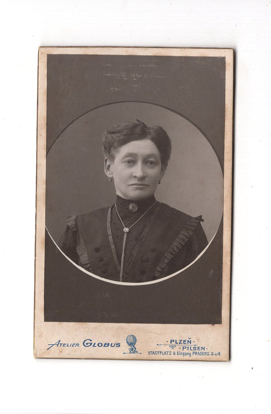 Fotografie Damenportrait - Plzen Pilsen 1900er / CDV C1-01