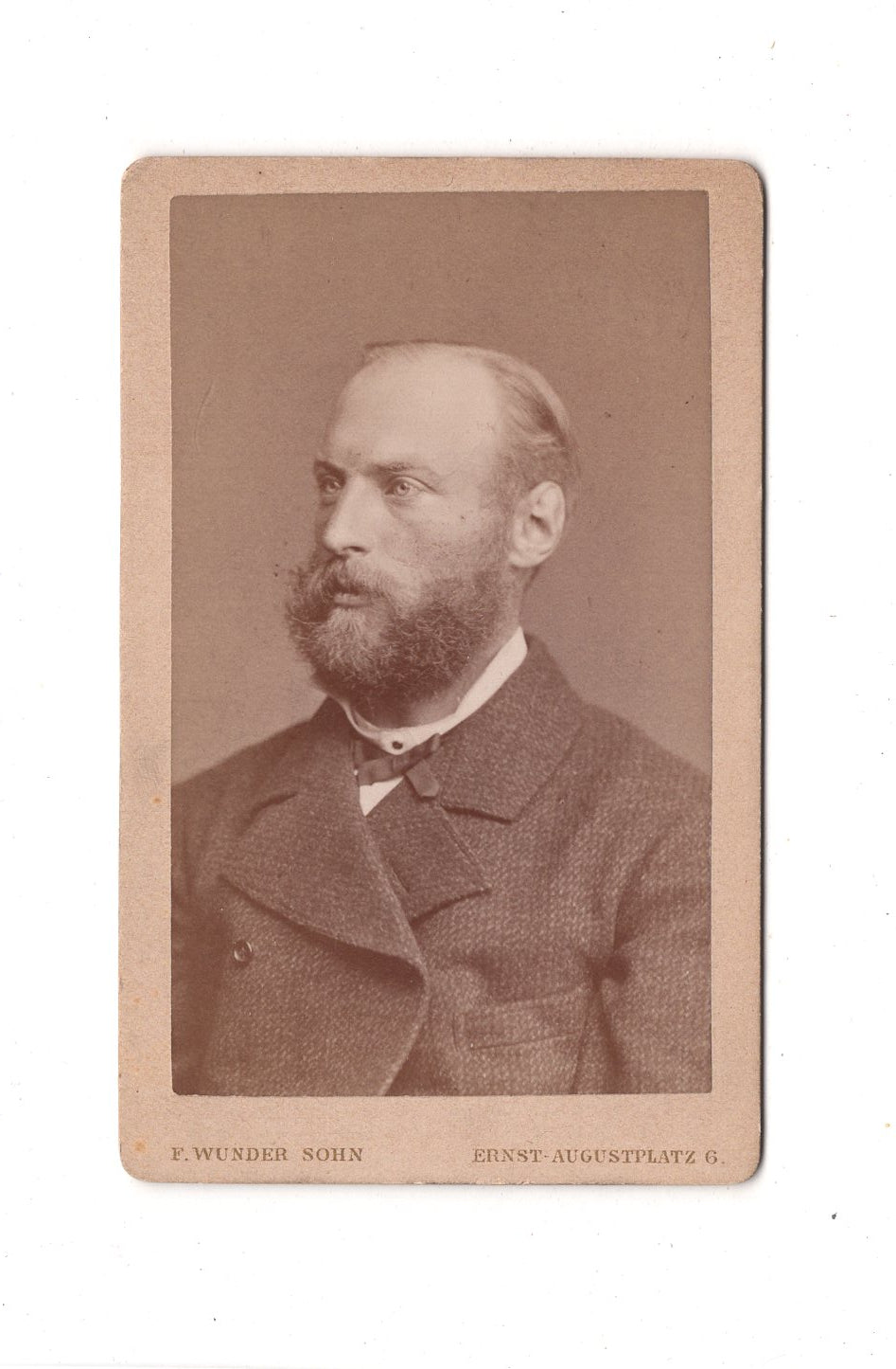 Fotografie Herrenportrait / benannt - Hannover um 1880 / CDV C1-19