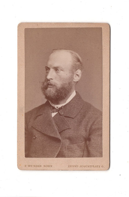 Fotografie Herrenportrait / benannt - Hannover um 1880 / CDV C1-19