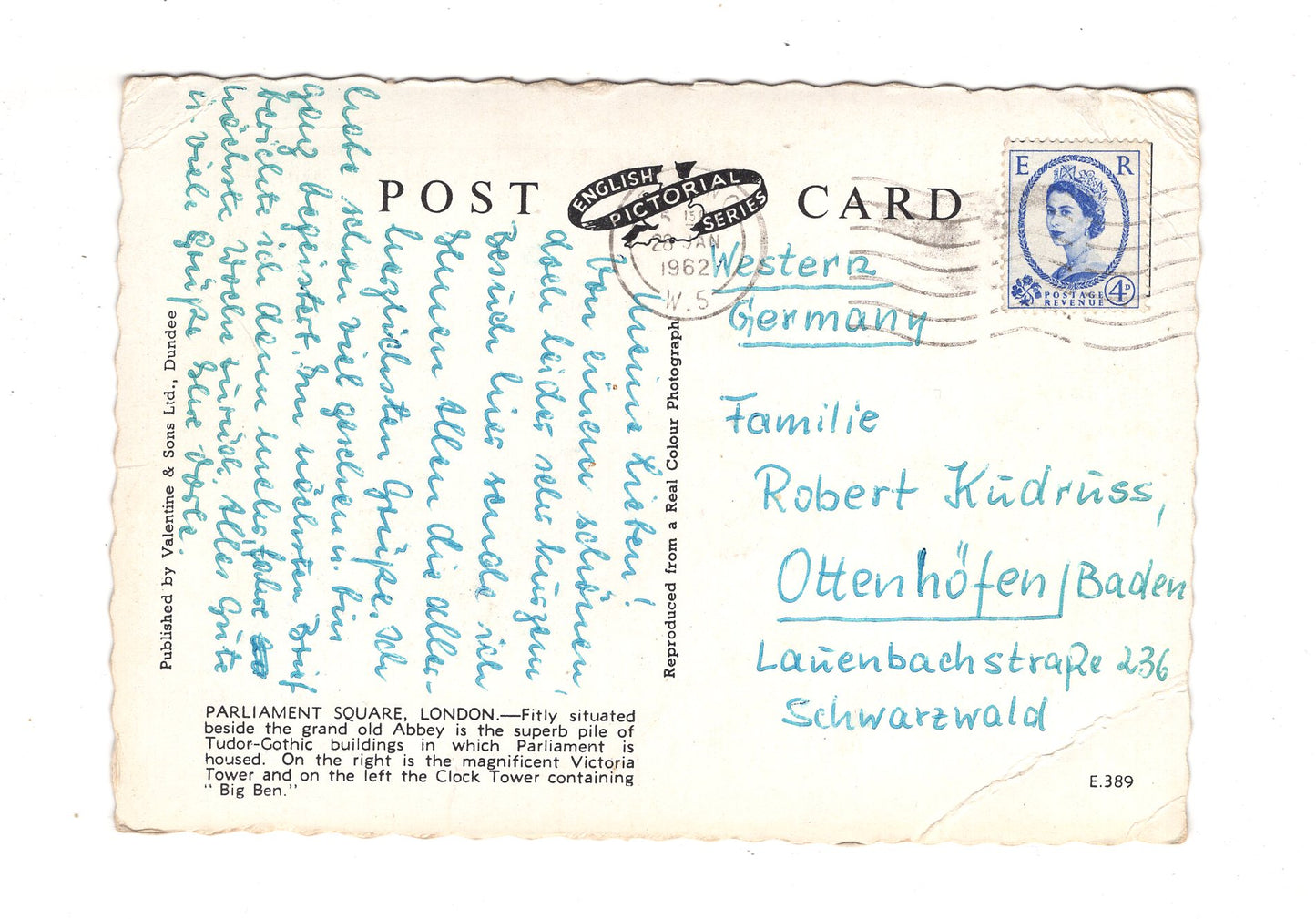 Ansichtskarte London / Parliament Square / England / M1-67