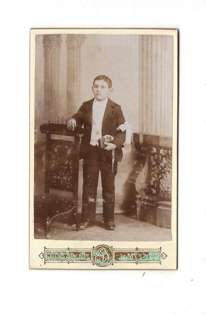 Fotografie Feiner Junge - Metz 1890er / CDV N1-06