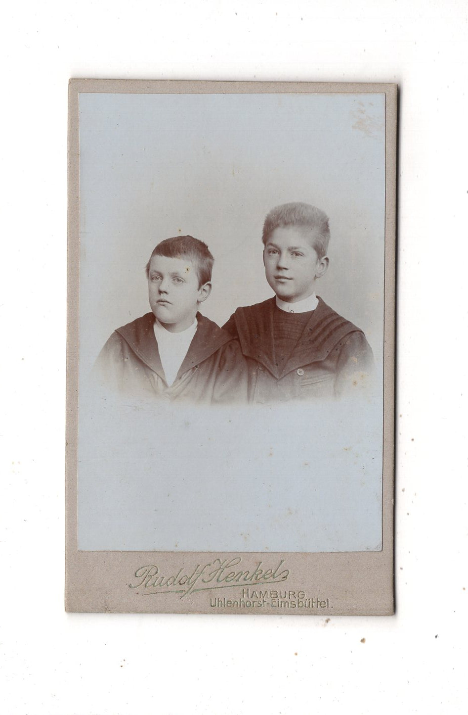 Fotografie Niedliche kleine Jungen - Hamburg um 1900