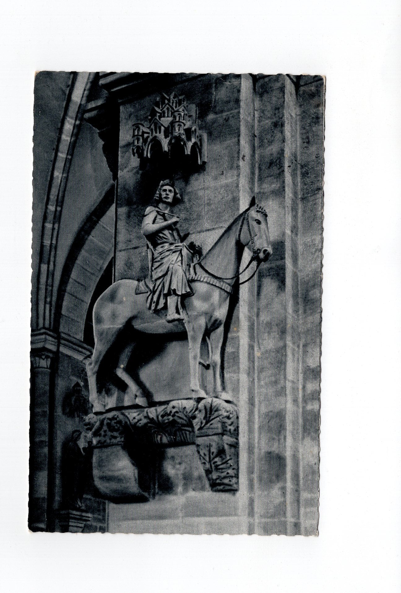 Ansichtskarte Bamberg / Domreiter