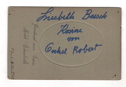 Fotografie Feines junges Mädchen mit Widmung - Gera 1918