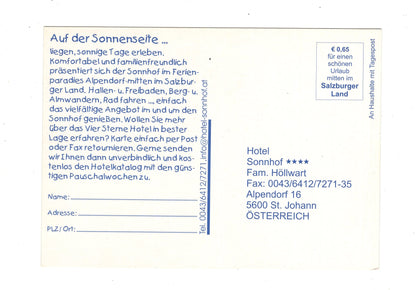 Ansichtskarte Hotel Sonnhof / St. Johann / Österreich