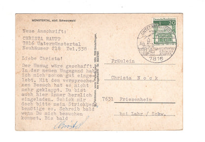 Ansichtskarte St. Trudpert / Münstertal / südlicher Schwarzwald / H1-53