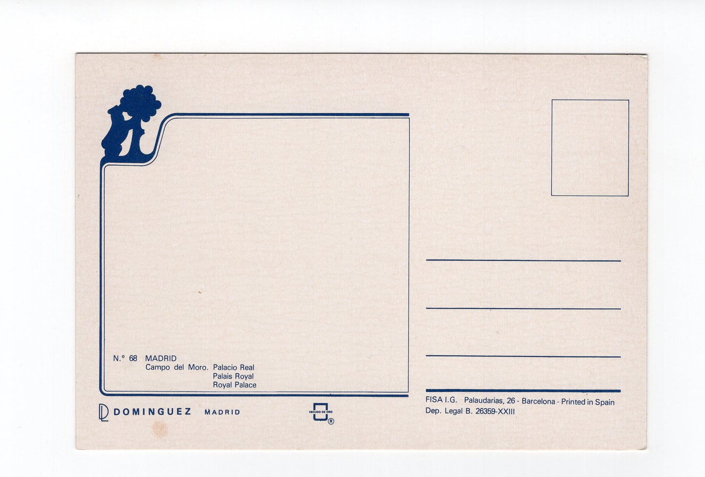 Ansichtskarte Madrid / Campo del Moro / Palacio Real / Spanien