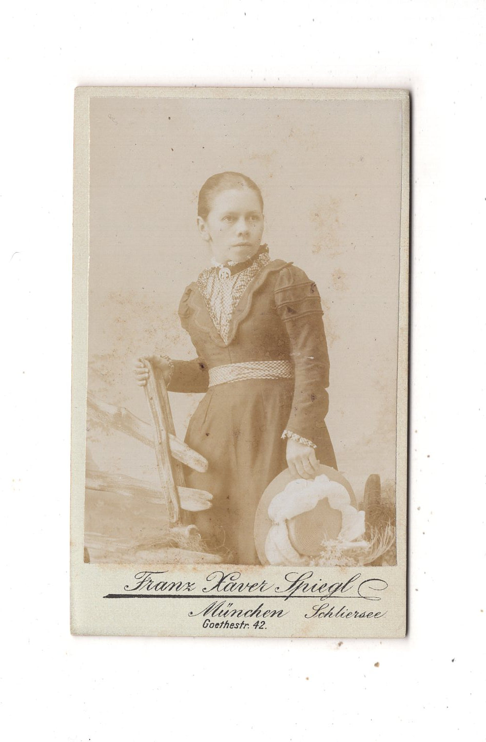 Fotografie Feine Dame - München / Schliersee 1890er