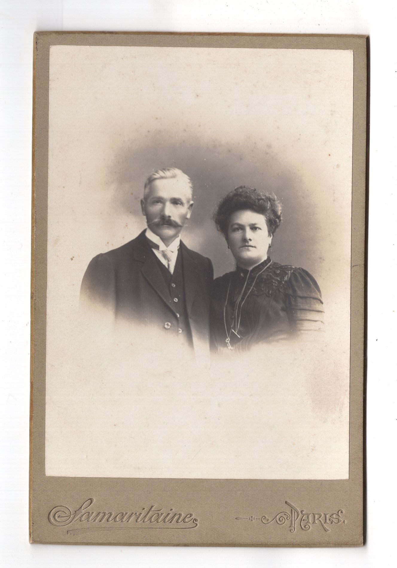 Fotografie Feines Paar - Paris 1900er / CAB X-34