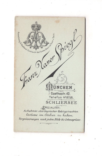Fotografie Feine Dame - München / Schliersee 1890er