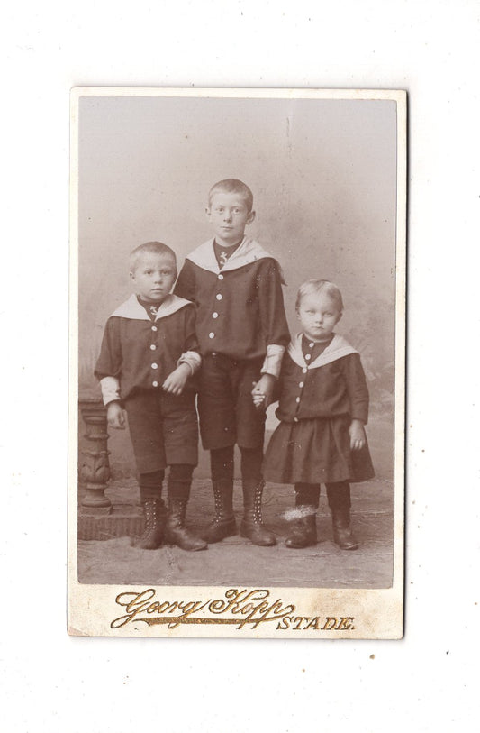 Fotografie Niedliche kleine Kinder - Stade 1890er