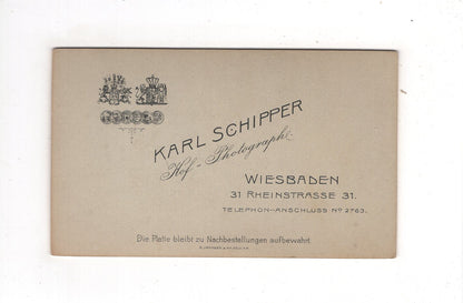 Fotografie Schönes Kinderbild / Baby - Wiesbaden 1902 / CDV N1-07