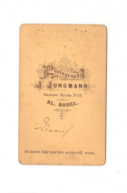 Fotografie Damenportrait - Kl. Basel um 1870 / CDV C1-01